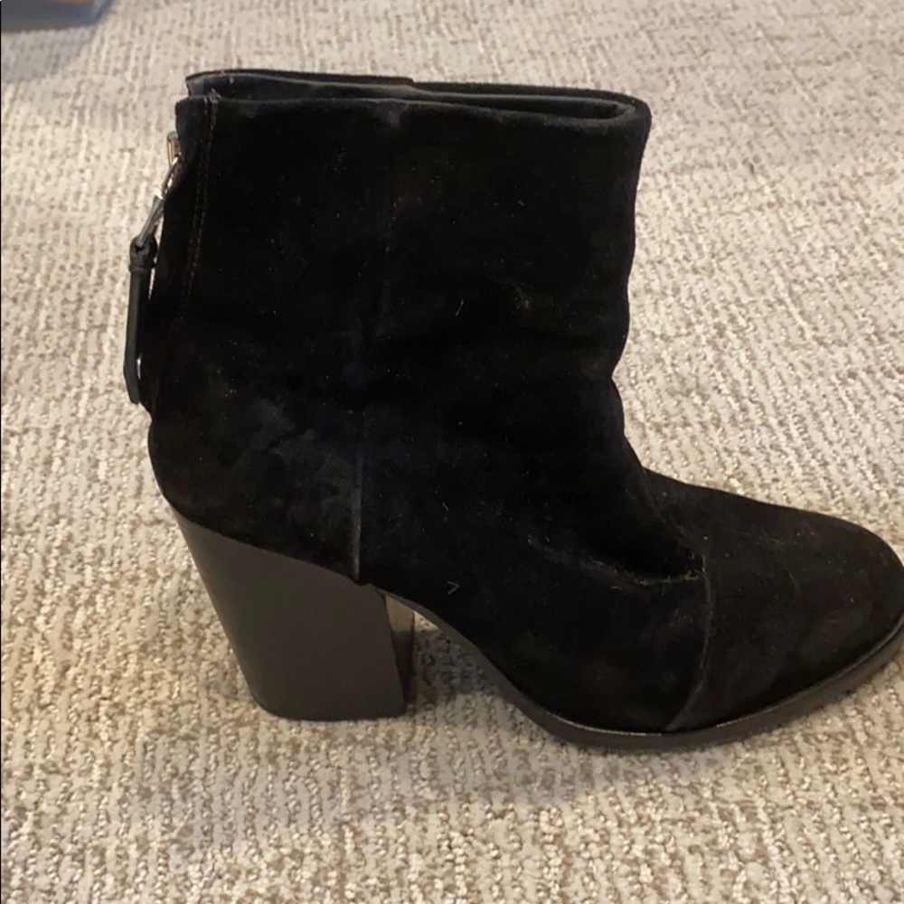 Rag and Bone Black Suede Boots